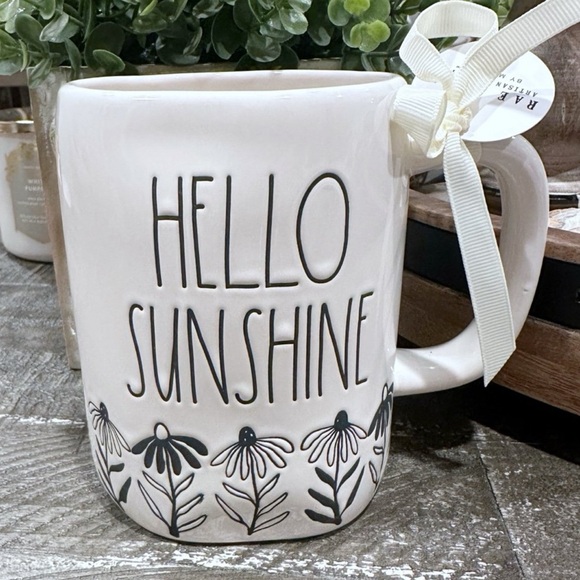 Other - Rae Dunn Hello Sunshine Floral Coffee Mug